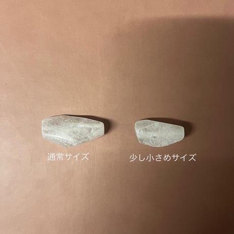 《再販》big stone necklace-quartz-（all silver）