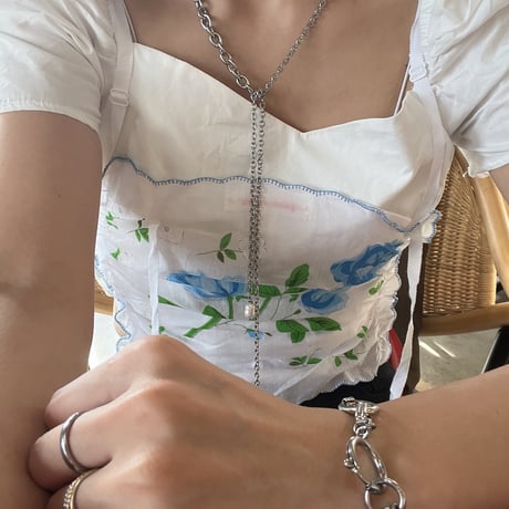 oval rink chain bracelet