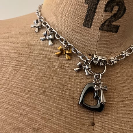 hematite heart necklace