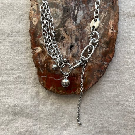 big ball combination necklace