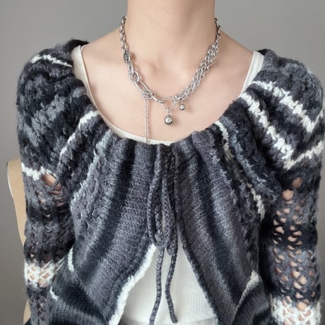 big ball combination necklace