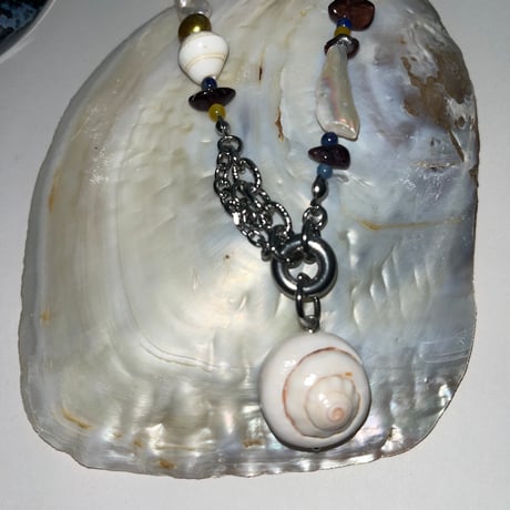 spiral shell necklace