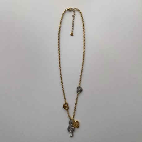 melody heart necklace𐔌♫ྀི𓈒 ݁⋆