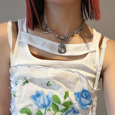 hematite heart necklace