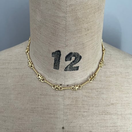 fleur link necklace（silver/gold）