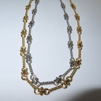 fleur link necklace（silver/gold）