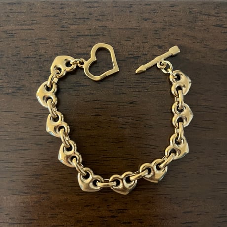 heartbeat chain bracelet*๑♡՞（silver/gold）