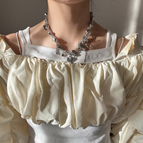 Heart Cluster Necklace