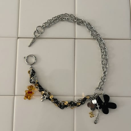 Teddy Mix Charm Necklace