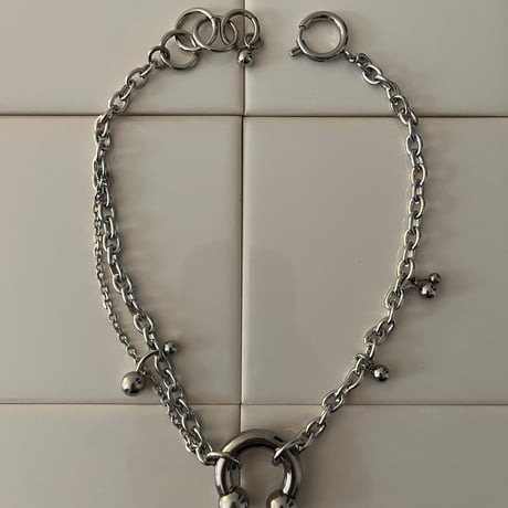 circular barbell necklace-popup design-
