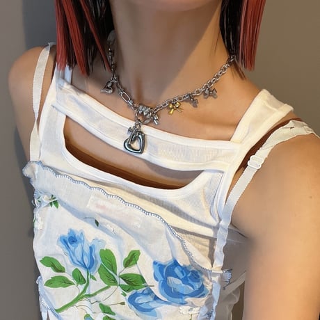 hematite heart necklace