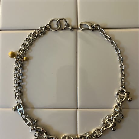 silver chain necklace  004