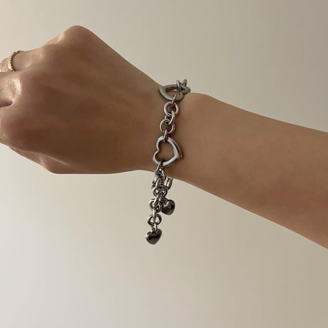 stainless heart bracelet