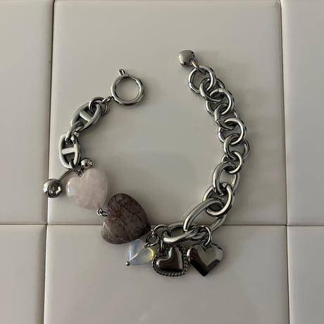 heart stone bracelet