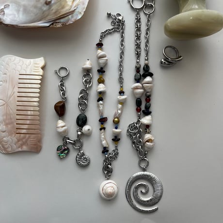 spiral shell necklace