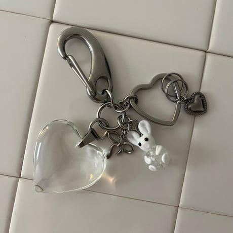 big heart key chain