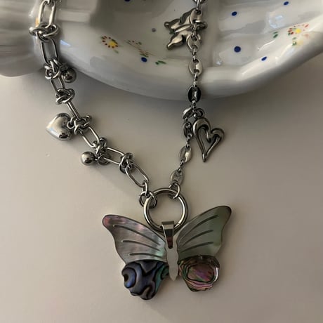 shell butterfly necklace