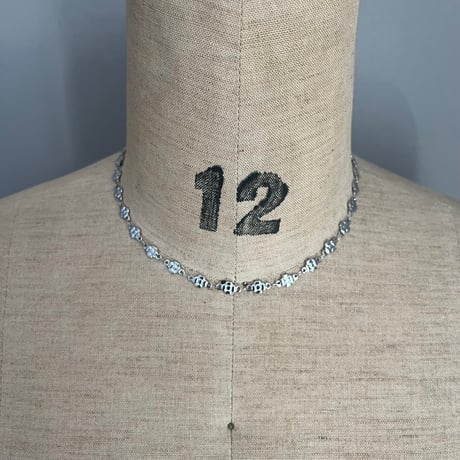 silver choker necklace（heart/flower/dolphin/star/wave）