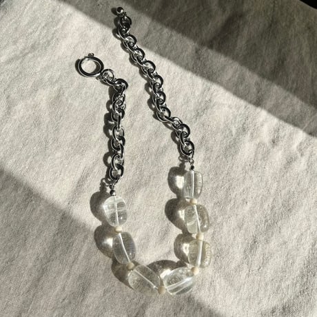 stone necklace-quartz-