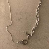 3way combi long necklace-silver-