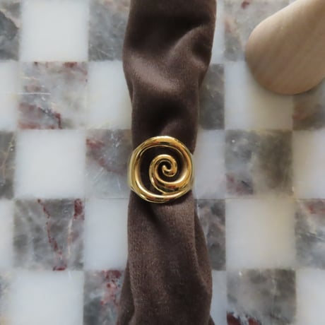 gold spiral ring
