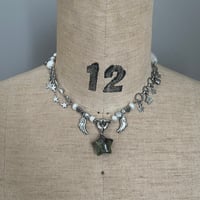 angel star necklace-dragon blood jasper-