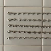 silver choker necklace（heart/flower/dolphin/star/wave）