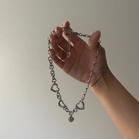stainles heart necklace