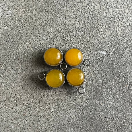 《再販》stone necklace-dalmatian jasper × agate