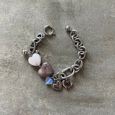 heart stone bracelet