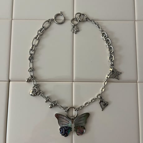 shell butterfly necklace