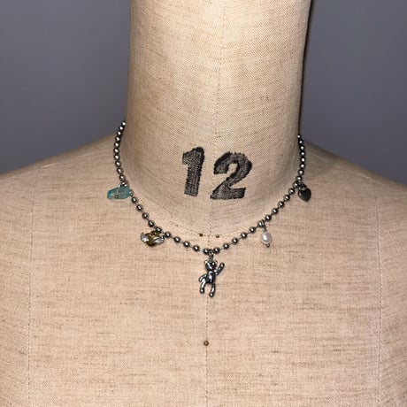 bear charm ball chain necklaceʕ•ᴥ•ʔ♡
