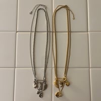 layered necklace set𓆩ꨄ︎𓆪 ༝༚（silver/gold）