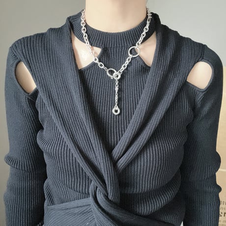 3way necklace-silver-