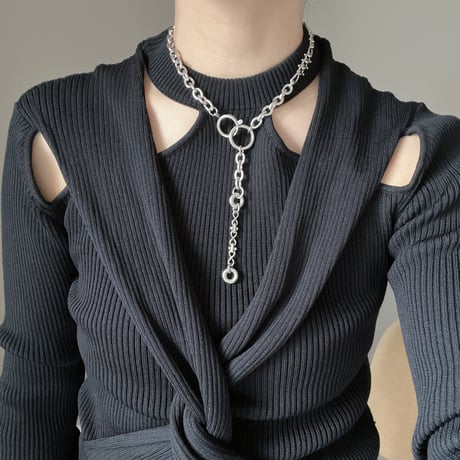 3way necklace-silver-