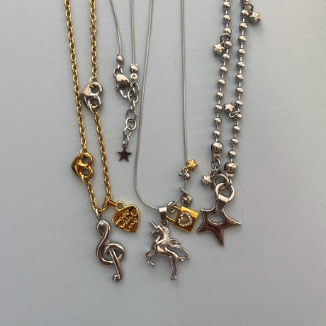 melody heart necklace𐔌♫ྀི𓈒 ݁⋆