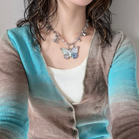shell butterfly necklace