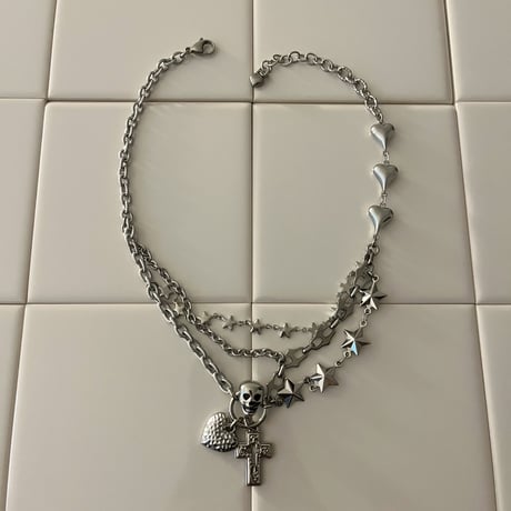 skull♡combi necklace
