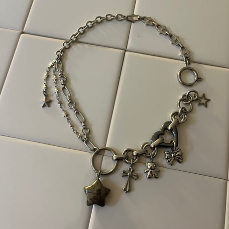 pyrite star necklace*๑♡՞