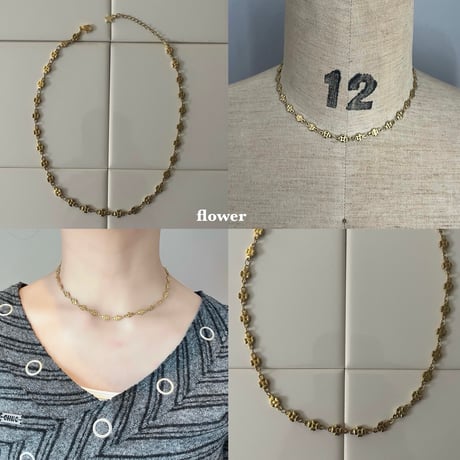 gold choker necklace（heart/flower/dolphin/star/cross）
