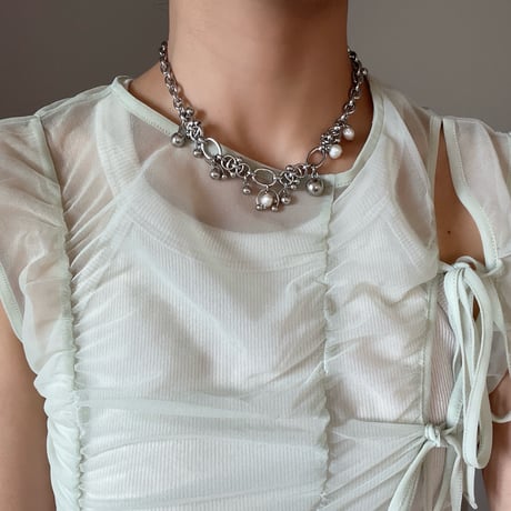 silver chain necklace 005
