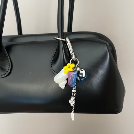 chipie original key chain-heart ying yang-