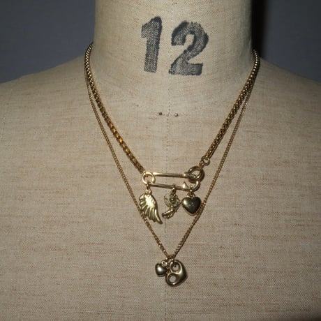 layered necklace set𓆩ꨄ︎𓆪 ༝༚（silver/gold）