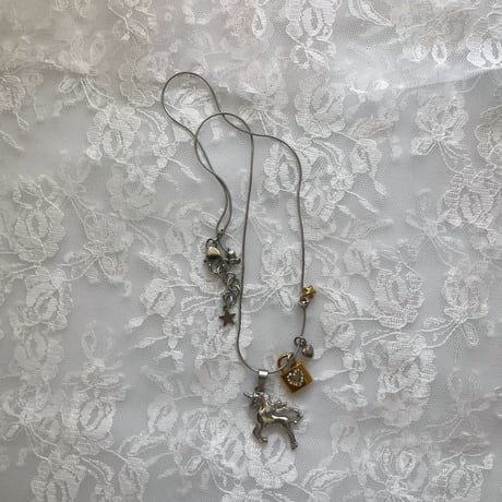 unicorn snake chain necklace˚ ༘♡