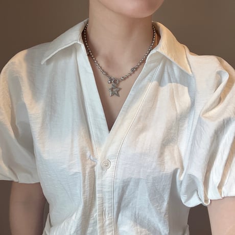 star ball chain necklace✩*ೃ.⋆