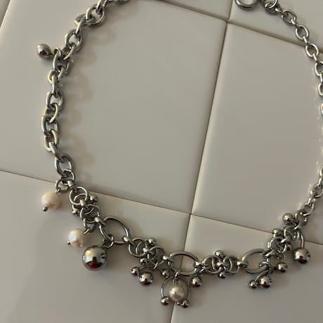silver chain necklace 005