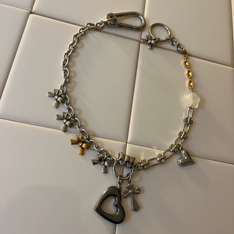 hematite heart necklace