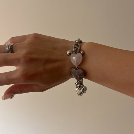 heart stone bracelet
