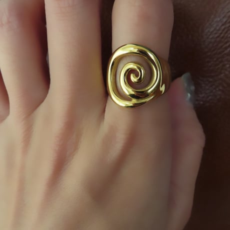 gold spiral ring