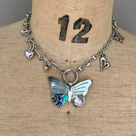 shell butterfly necklace